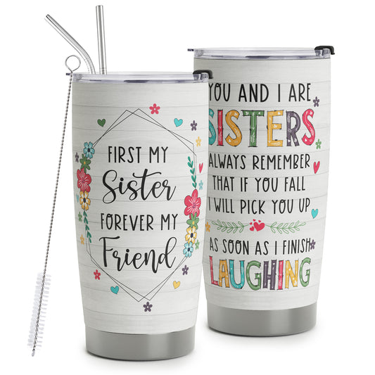 Sister Gifts From Sister - Gifts For Sisters From Sisters - Sister Birthday Gifts - Women Gift For Birthday - Big Sister Little Sister Gift - Soul Sister Stainless Steel Tumbler 20oz Gifts for Sisters