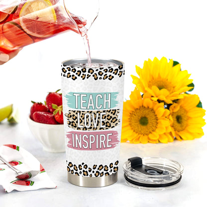 HOMISBES Teacher Appreciation Gifts - Best Teacher Gifts for Women - Thank You Gifts Back to School - Christmas Gifts for Teacher - Teacher Coffee Mug Stainless Steel Tumbler with Lid And Straws 20oz