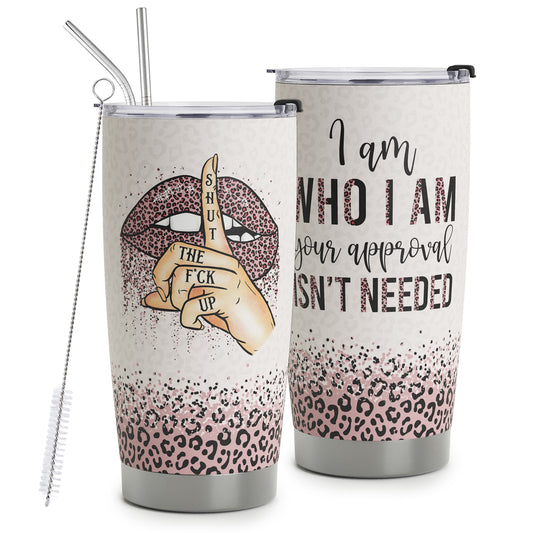 HOMISBES Leopard Print Tumbler for Women with Straw - Gift for Black Leopard Lovers Birthday Gifts For Women, Mothers Day Christmas Gifts for Women - Sassy Gifts - Stainless Steel Tumbler Cup 20oz