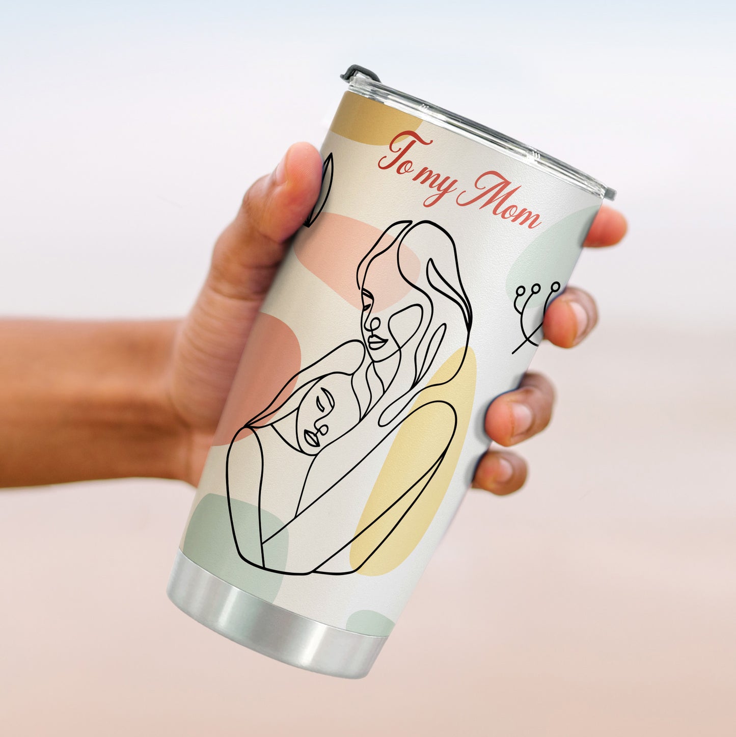 Mom Tumbler with Straws - Gifts for Mom from Daughter - Mom Gifts - Birthday Gifts for Mom, Mom Christmas Gifts from Daughter, Mom Birthday Gifts - World's Best Mom Stainless Steel Tumbler 20oz