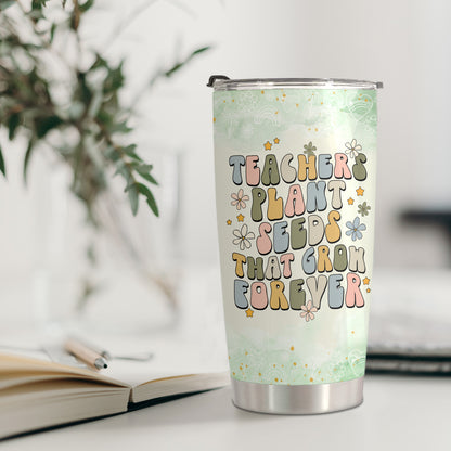 HOMISBES Teacher Appreciation Gifts - Best Teacher Gifts for Women - Thank You Gifts Back to School - Christmas Gifts for Teacher - Teacher Coffee Mug Stainless Steel Tumbler with Lid And Straws 20oz