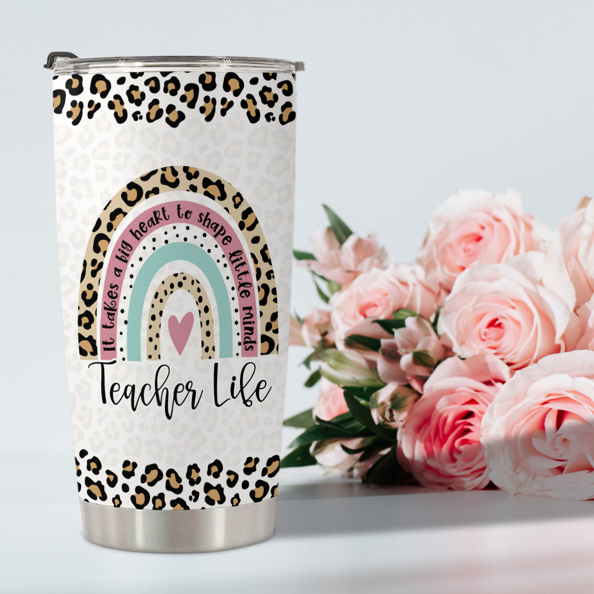 HOMISBES Teacher Appreciation Gifts - Best Teacher Gifts for Women - Thank You Gifts Back to School - Christmas Gifts for Teacher - Teacher Coffee Mug Stainless Steel Tumbler with Lid And Straws 20oz