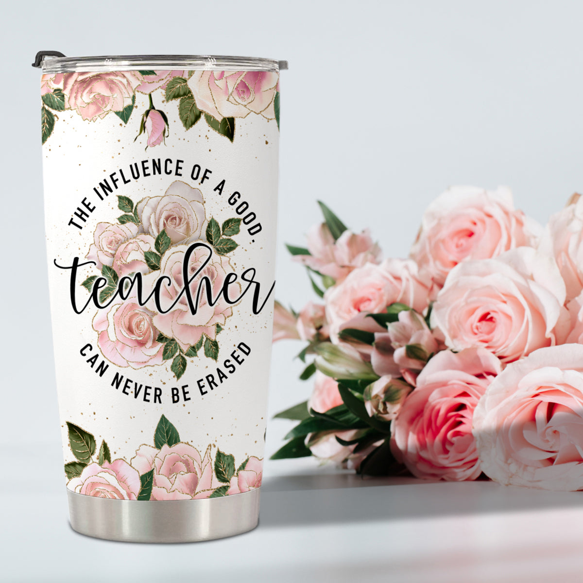 HOMISBES Teacher Appreciation Gifts - Best Teacher Gifts for Women - Thank You Gifts Back to School - Christmas Gifts for Teacher - Teacher Coffee Mug Stainless Steel Tumbler with Lid And Straws 20oz