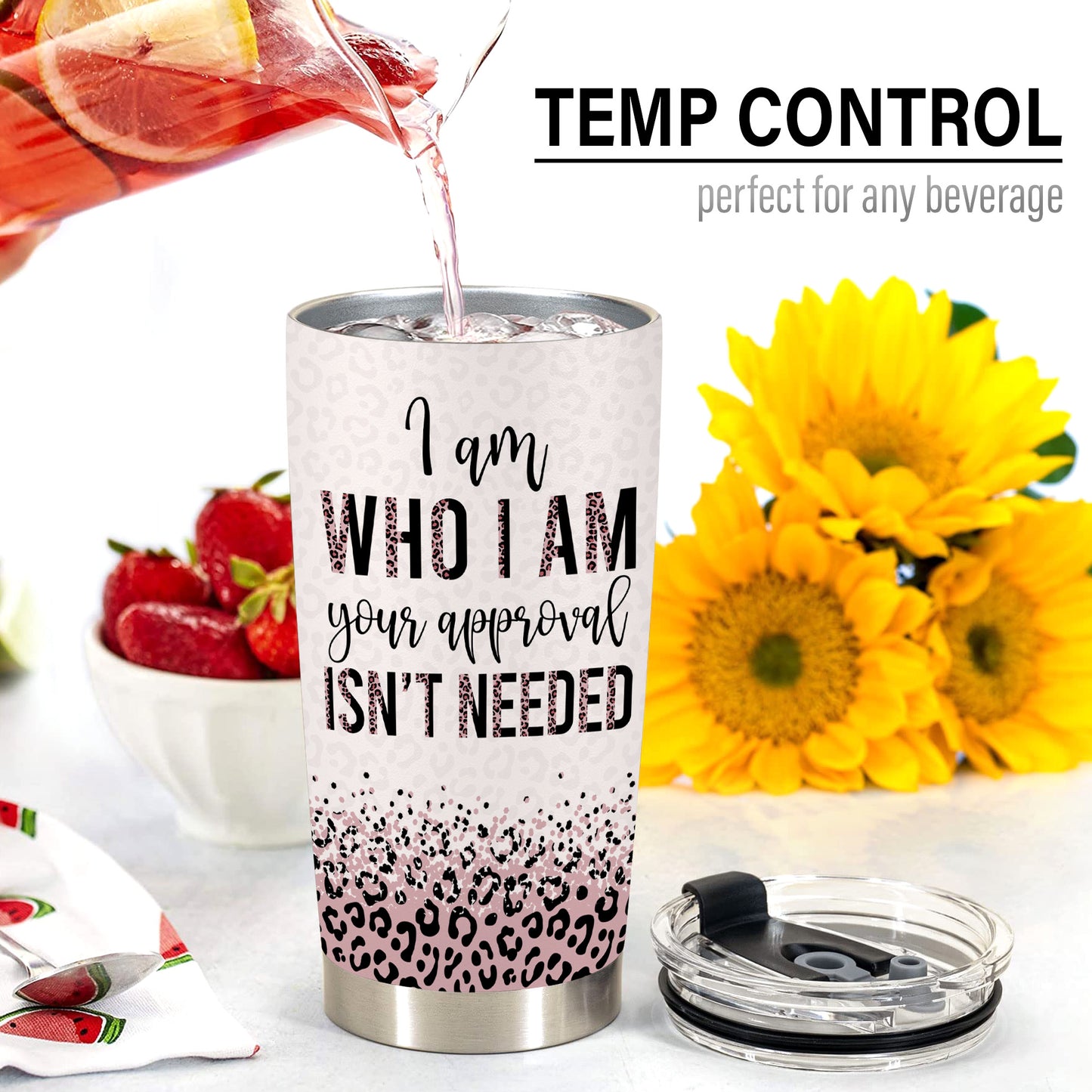 HOMISBES Leopard Print Tumbler for Women with Straw - Gift for Black Leopard Lovers Birthday Gifts For Women, Mothers Day Christmas Gifts for Women - Sassy Gifts - Stainless Steel Tumbler Cup 20oz